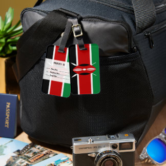Personalized Flag Of Kenya Luggage Tag