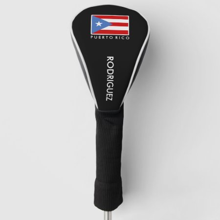 Personalized, Flag Of Puerto Rico Golf Head Cover