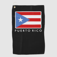 Personalized, Flag of Puerto Rico Golf Towel