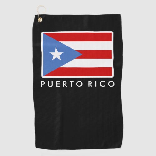 Personalized Flag of Puerto Rico Golf Towel