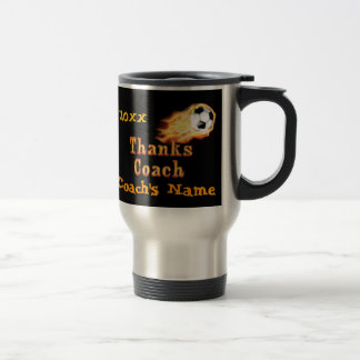 Personalized Flaming Mug Soccer Coach Gift Ideas