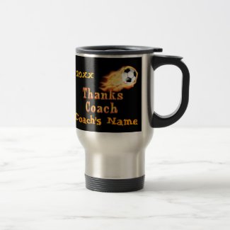 Personalized Flaming Mug Soccer Coach Gift Ideas
