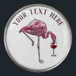 Personalized Flamingo Birthday Novelty Sports Golf Ball Marker<br><div class="desc">Cute personalized flamingo gag golf ball marker. Add your name or message by clicking on the "Personalize" button above</div>