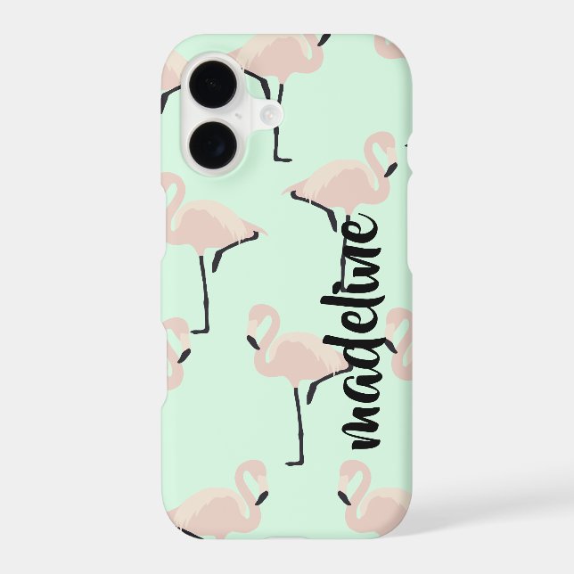 Personalized Flamingo Iphone Case (Back)