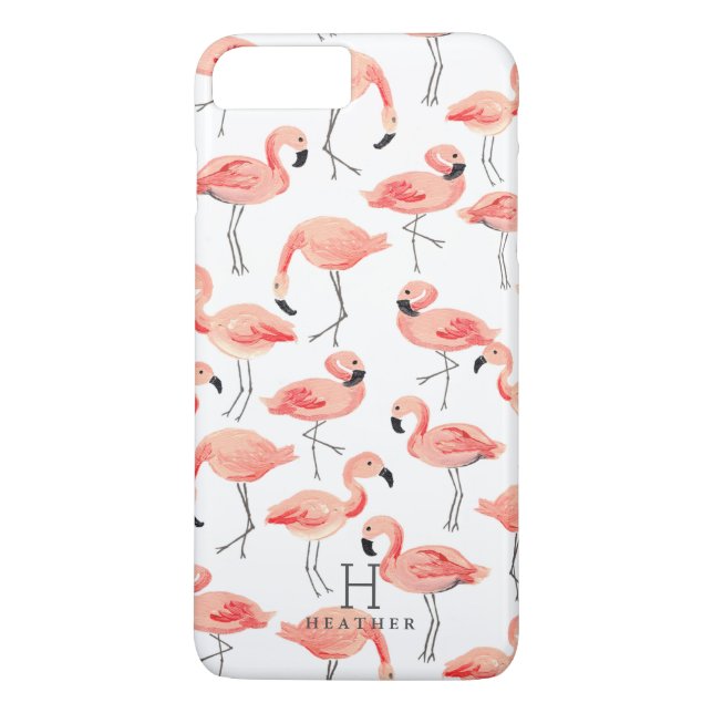Personalized | Flamingo Party Case-Mate iPhone Case (Back)