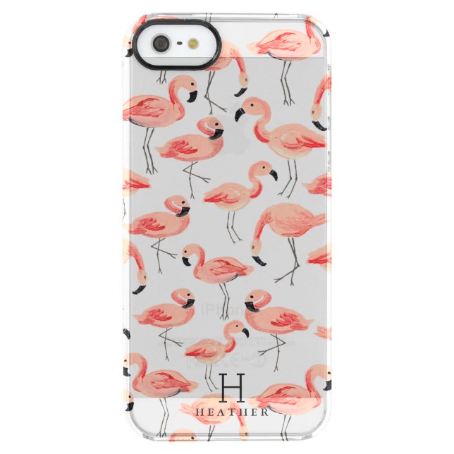 Personalized | Flamingo Party Uncommon iPhone Case (Back)