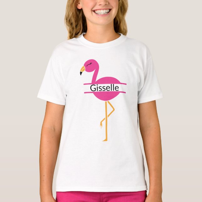 Personalized Flamingo T-Shirt (Front)