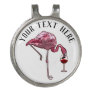 Personalized Flamingo Wine Drinker Novelty Gifts Golf Hat Clip