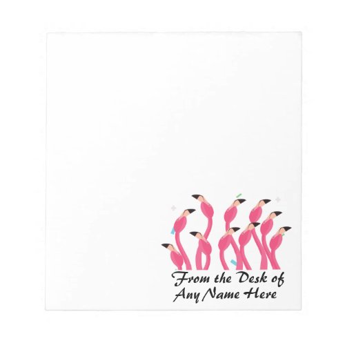 Personalized Flamingos Stationery Notepad