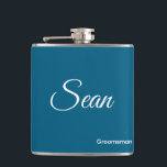 Personalized Flask<br><div class="desc">Personalized flask with name and title is a great gift for your wedding or for your bachelor party.</div>
