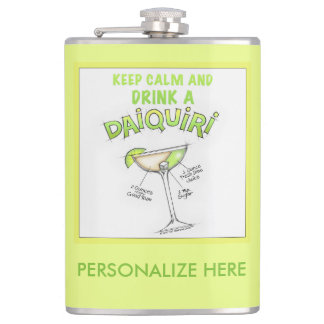 PERSONALIZED FLASK - KEEP CALM & DRINK A DAIQUIRI