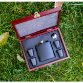 Personalized Flask Set - Guys Flasks Birthday Gift (Top Open)