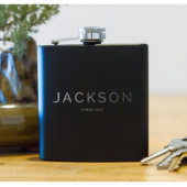 Personalized Flask Set - Guys Flasks Birthday Gift (Front)