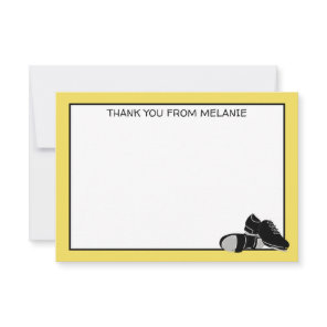 Personalized Flat Panel Tap Dance Thank You Card