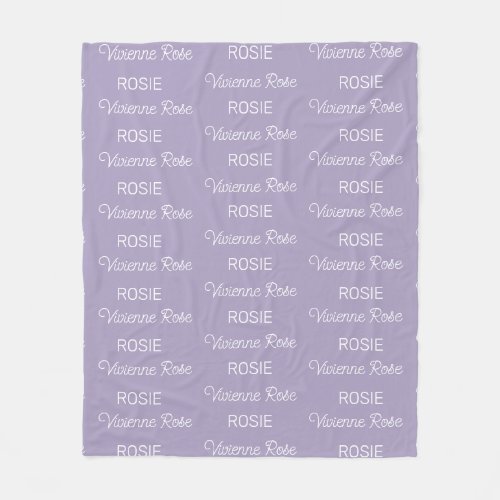 Personalized Fleece Blanket