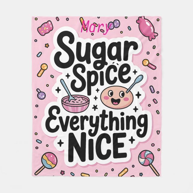 Personalized Fleece Blanket (Front)