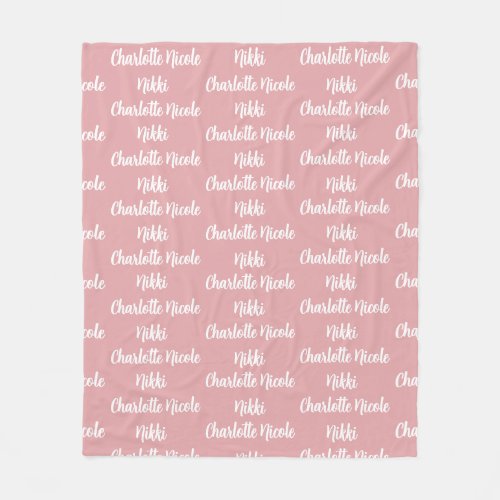 Personalized Fleece Blanket