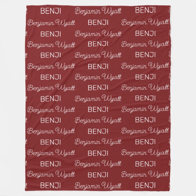 Personalized Fleece Blanket (Front)
