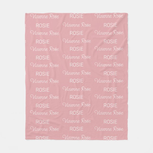 Personalized Fleece Blanket (Front)