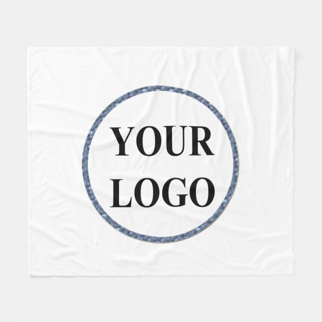 Personalized Fleece Blanket Throw Customized Logo (Front (Horizontal))