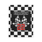 Personalized Fleece Blanket With Check Pattern