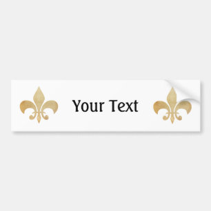 Personalized Fleur de Lis Bumper Sticker