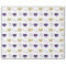 Personalized Fleur de Lis Heart Purple Gold
