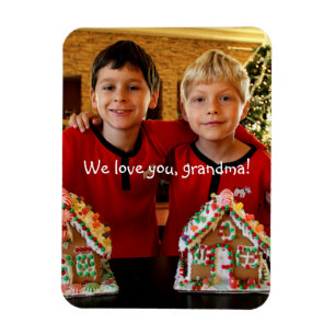 Personalized Flexible Photo Magnets For Grandma