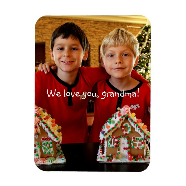 Personalized Flexible Photo Magnets For Grandma (Vertical)