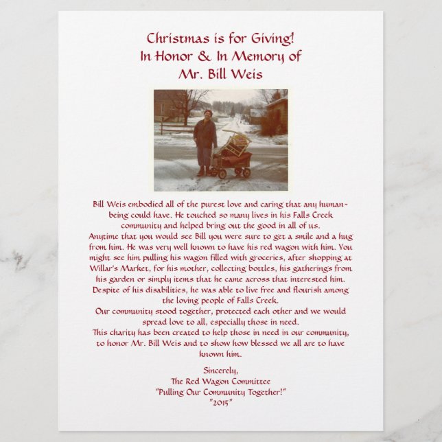 Personalized Flier Flyer (Front)