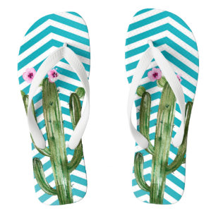 Personalized Flipflop Sandals Boho Cacti Cactus S