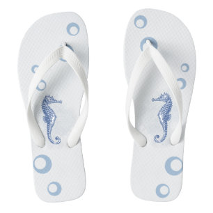 Personalized Flipflop Sandals Seahorse Ocean Beach