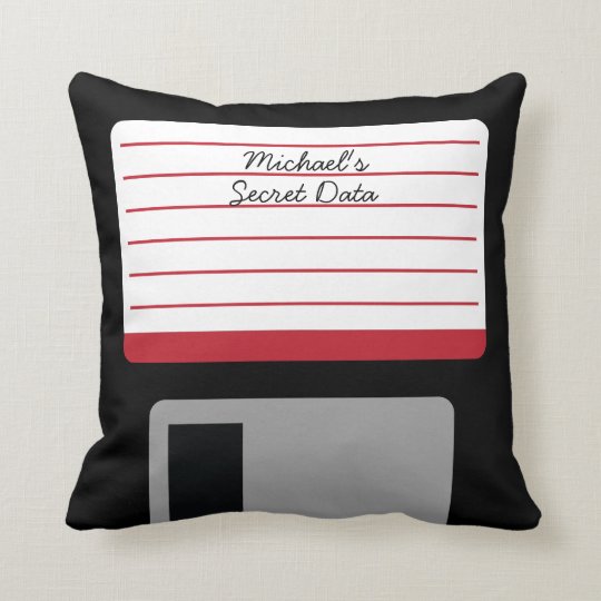 Personalized Floppy Disk Throw Pillow Zazzle Com