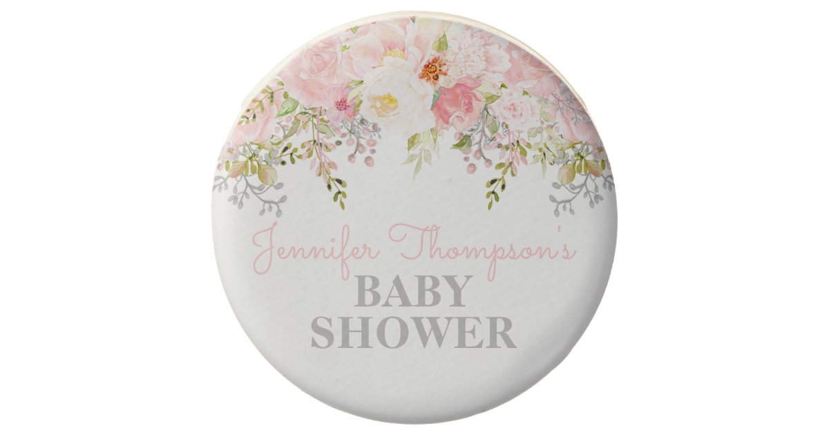 Personalized Floral Baby Shower Oreo Cookies Zazzle Com
