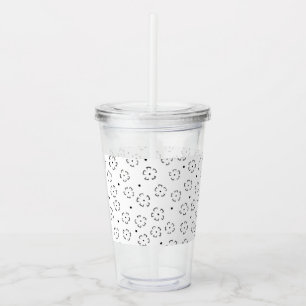 Personalized Floral Birthday Gift Folder Acrylic Tumbler