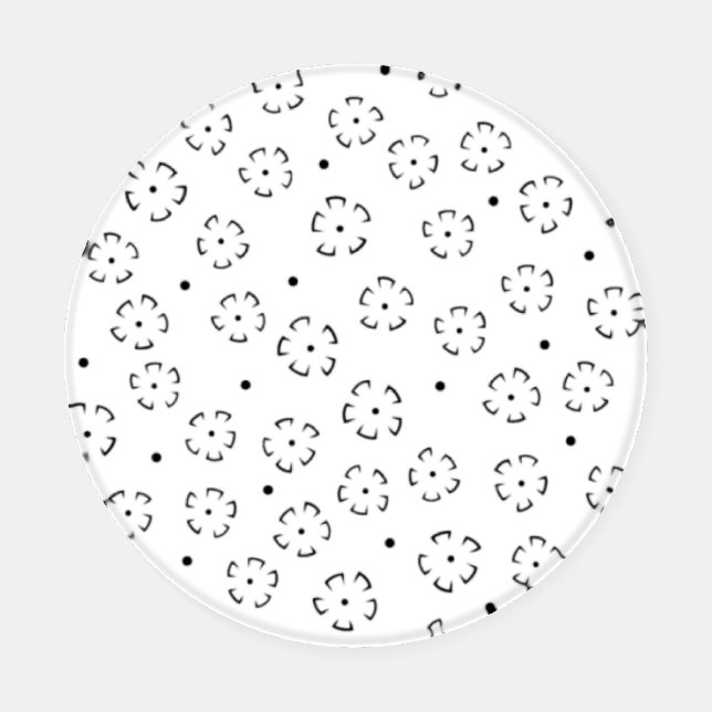 Personalized Floral Birthday Gift Folder Coaster Set (Single)