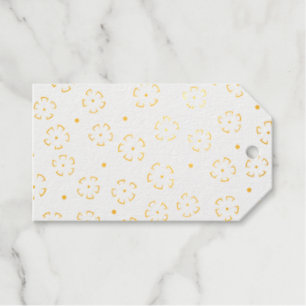 Personalized Floral Birthday Gift Folder Foil Gift Tags
