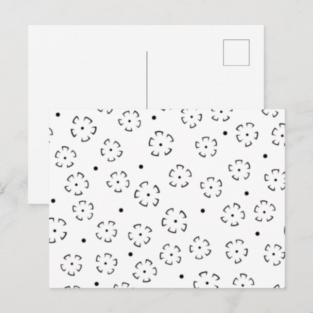 Personalized Floral Birthday Gift Folder Invitation Postcard (Front/Back)