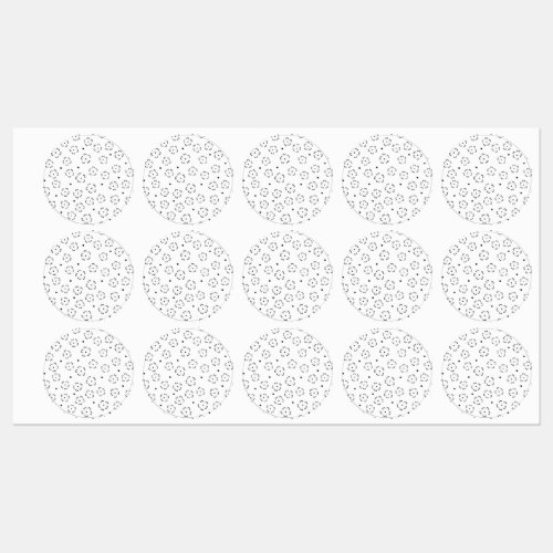 Personalized Floral Birthday Gift Folder Kids' Labels