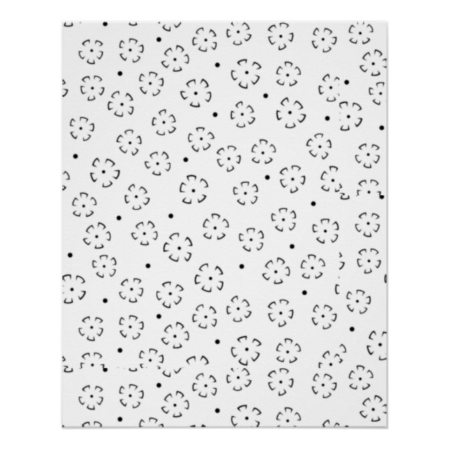 Personalized Floral Birthday Gift Folder Poster (Front)