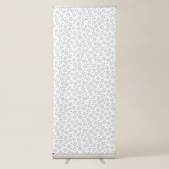 Personalized Floral Birthday Gift Folder Retractable Banner (Front)