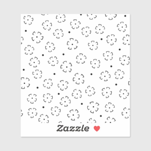 Personalized Floral Birthday Gift Folder Sticker (Sheet)