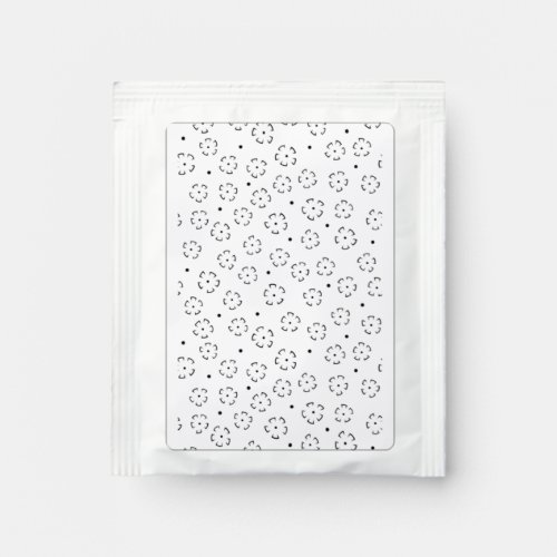 Personalized Floral Birthday Gift Folder Tea Bag Drink Mix