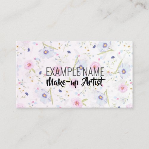 Personalized Floral Bloom American Business Card