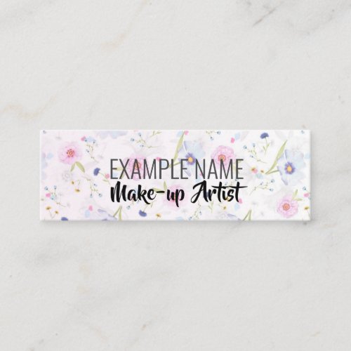 Personalized Floral Bloom Instagram Mini Business Card