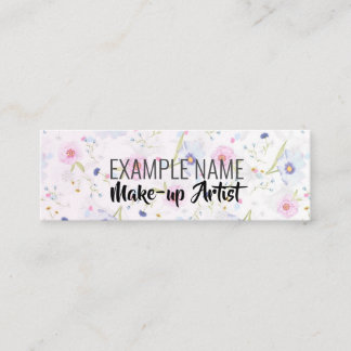 Personalized "Floral Bloom" Social Media Mini Business Card