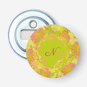 Personalized Floral Bottle Opener