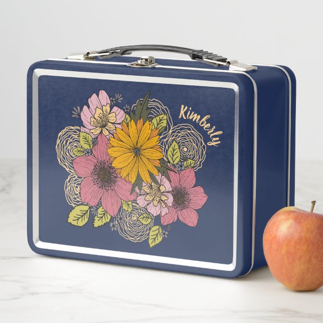 Personalized Floral Bouquet Lunchbox (In Situ)