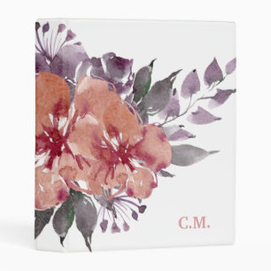 Personalized Floral Bouquet Mini Binder
