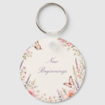 Personalized Floral Butterfly